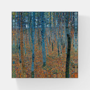 Gustav Klimt Beech Forest Vintage Fine Art Paperweight