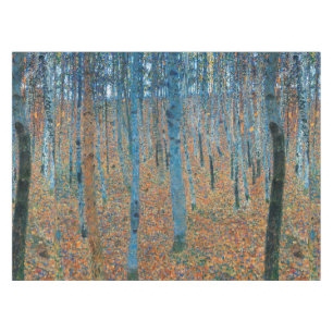 Gustav Klimt Beech Forest Vintage Fine Art Tablecloth