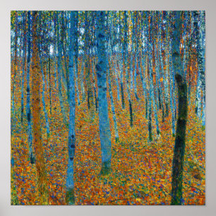 Gustav Klimt, Beech Grove I (1902) Poster