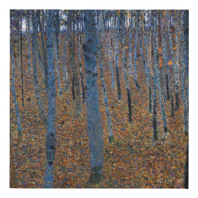 Gustav Klimt - Beech Grove I Faux Canvas Print (Front)