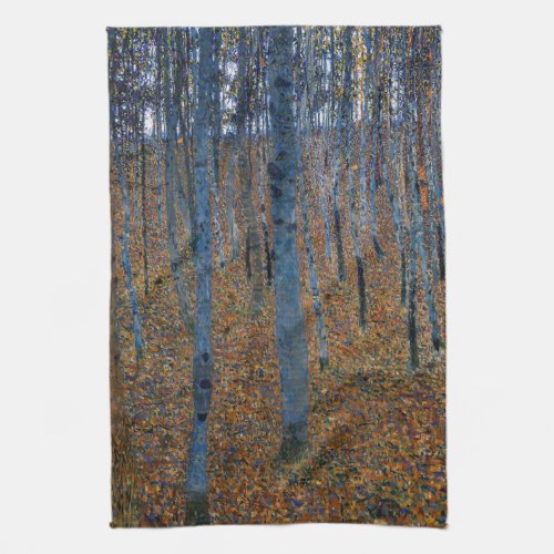 Gustav Klimt _ Beech Grove I Kitchen Towel