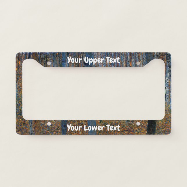 Gustav Klimt - Beech Grove I License Plate Frame (Front)
