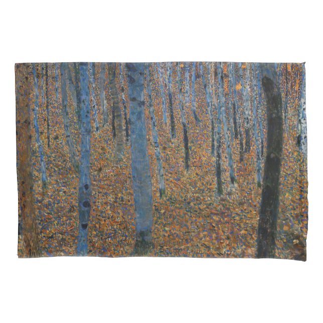 Gustav Klimt - Beech Grove I Pillow Case (Front)