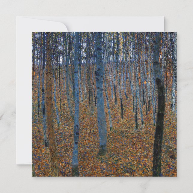 Gustav Klimt - Beech Grove I Thank You Card (Front)