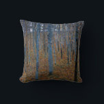 Gustav Klimt - Beech Grove I Throw Pillow<br><div class="desc">Beech Grove I - Gustav Klimt,  Oil on Canvas,  1902</div>