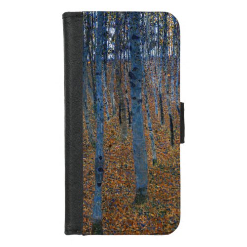 Gustav Klimt _ Beech Grove I Trifold iPhone 87 Wallet Case