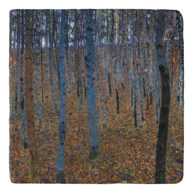 Gustav Klimt - Beech Grove I Trivet (Front)