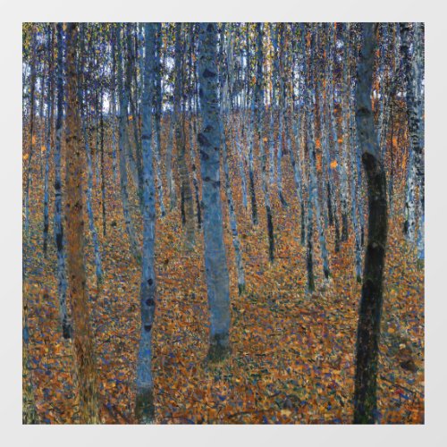 Gustav Klimt _ Beech Grove I Window Cling