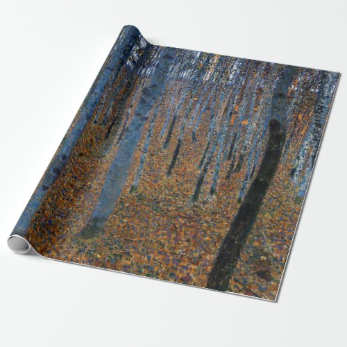 Gustav Klimt _ Beech Grove I Wrapping Paper