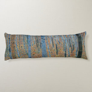 Gustav Klimt Beech Tree Forest Grove Body Pillow