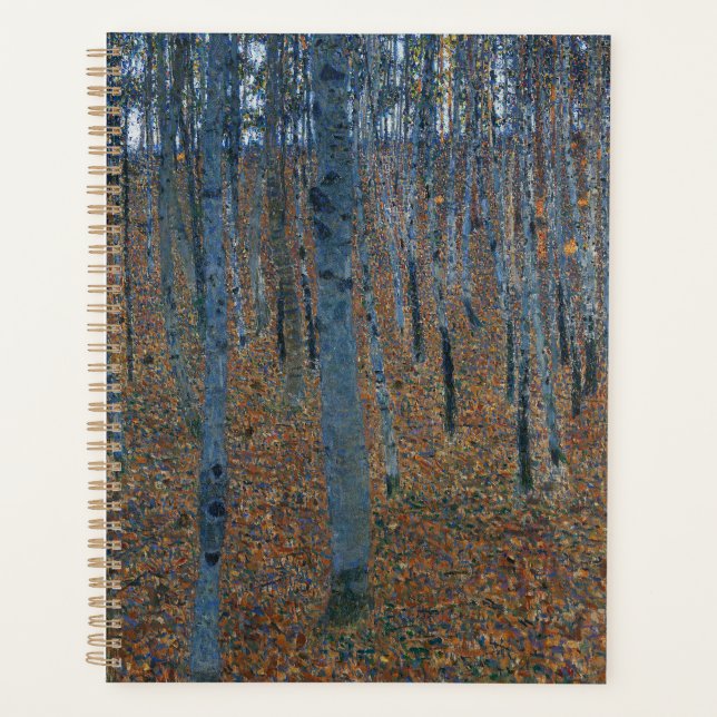 Gustav Klimt Beech Tree Forest Grove Classic Planner (Front)