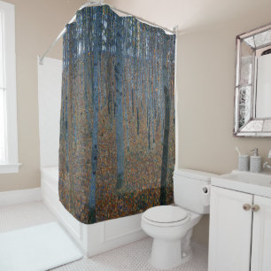 Gustav Klimt Beech Tree Forest Grove Classic Shower Curtain