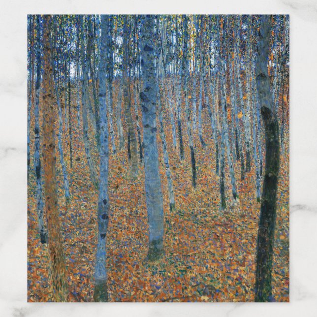Gustav Klimt Beech Tree Forest Grove Envelope Liner (Design)