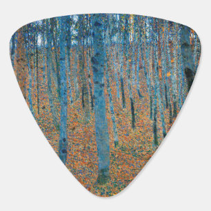 Gustav Klimt Beech Tree Forest Grove Guitar Pick
