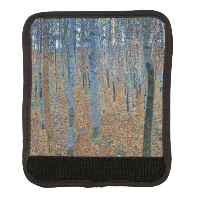 Gustav Klimt Beech Tree Forest Grove Luggage Handle Wrap (Front)