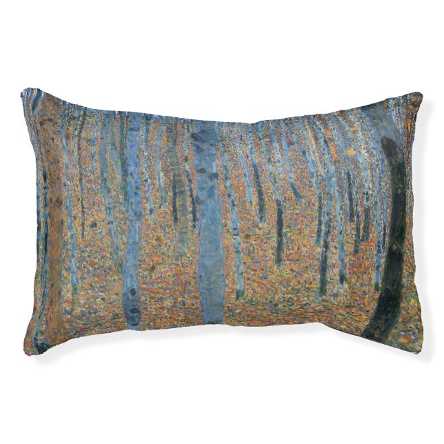 Gustav Klimt Beech Tree Forest Grove Pet Bed (Front)