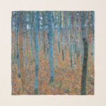 Gustav Klimt Beech Tree Forest Grove Scarf<br><div class="desc">This is based on classic nature painting artworks by Gustav Klimt, Beech Grove 1, 1902. The artwork portrays a dense forest of tall, slender birch trees, with pale trunks marked by dark, vertical lines. The foliage is depicted in shades of blue, green, and yellow, adding a sense of depth and...</div>