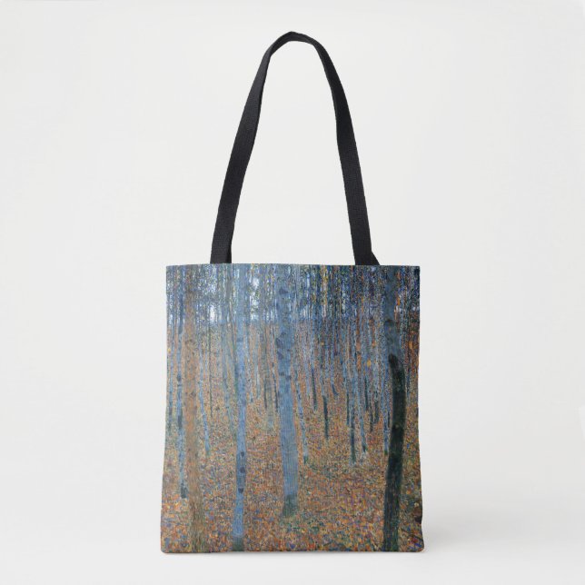 Gustav Klimt Beech Tree Forest Grove Tote Bag (Front)