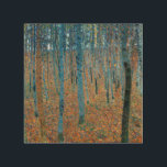 Gustav Klimt Beech Tree Forest Grove Wood Wall Art<br><div class="desc">This is based on classic nature painting artworks by Gustav Klimt, Beech Grove 1, 1902. The artwork portrays a dense forest of tall, slender birch trees, with pale trunks marked by dark, vertical lines. The foliage is depicted in shades of blue, green, and yellow, adding a sense of depth and...</div>