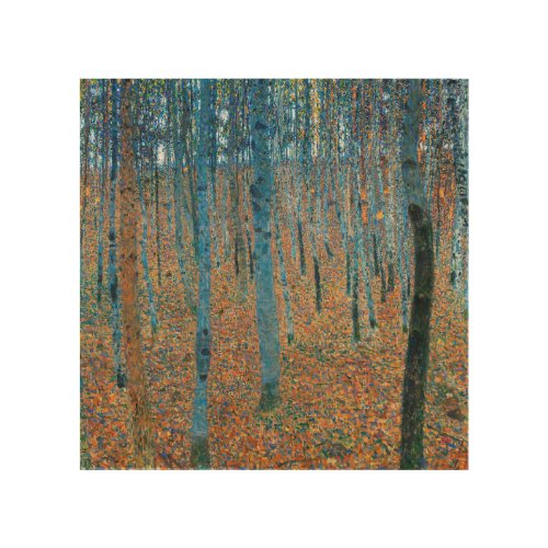 Gustav Klimt Beech Tree Forest Grove Wood Wall Art