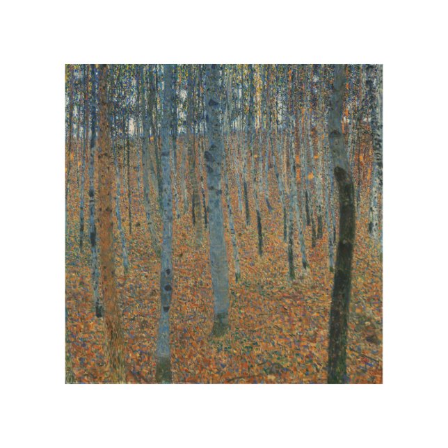 Gustav Klimt Beech Tree Forest Grove Wood Wall Art (Front)