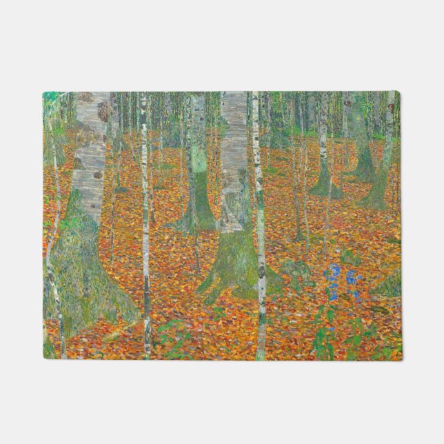 Gustav Klimt - Birch Forest Doormat (Front)