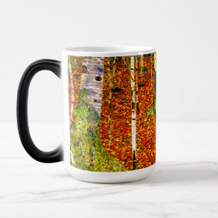 Gustav Klimt Birch Trees Color Morph Mug