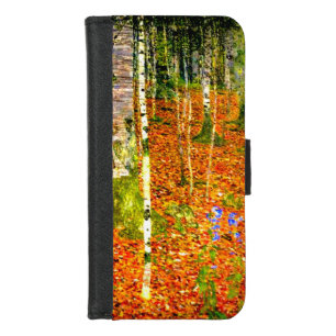 Gustav Klimt Birch Trees iPhone 8/7 Wallet Case