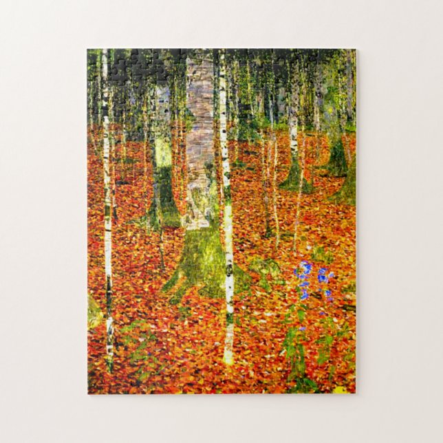 Gustav Klimt Birch Trees Jigsaw Puzzle (Vertical)