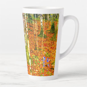 Gustav Klimt Birch Trees Latte Mug