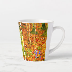 Gustav Klimt Birch Trees Latte Mug