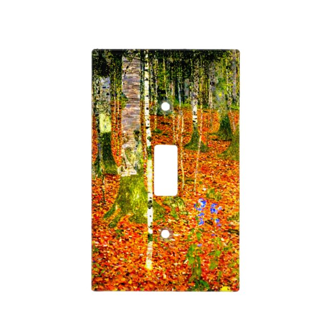 Gustav Klimt Birch Trees Light Switch Cover (Front)