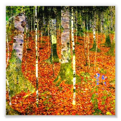Gustav Klimt Birch Trees Photo Print