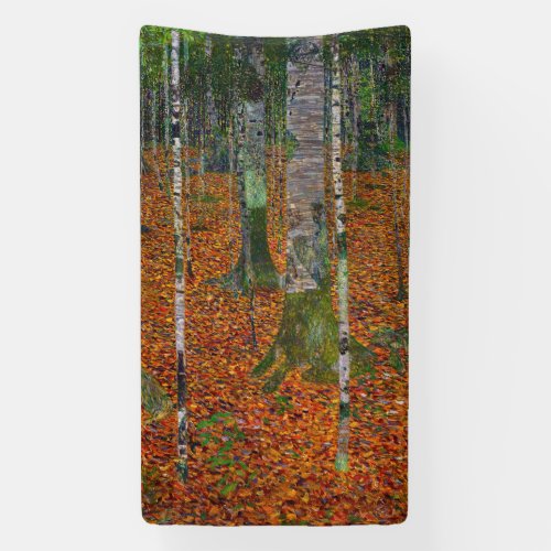 Gustav Klimt _ Birch Wood Banner