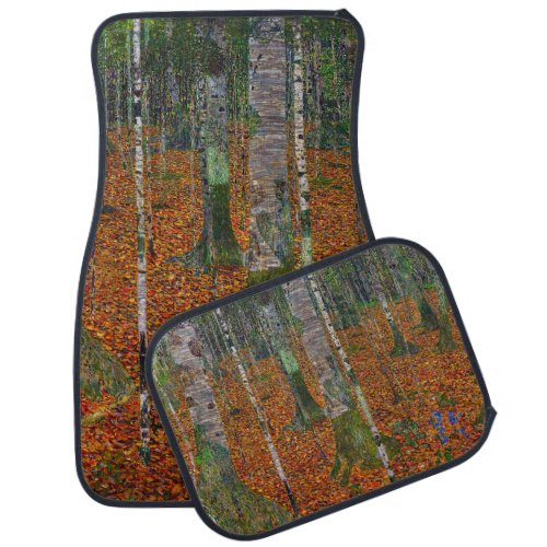 Gustav Klimt _ Birch Wood Car Floor Mat