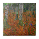 Gustav Klimt - Birch Wood Ceramic Tile<br><div class="desc">Birch Wood - Gustav Klimt,  Oil on Canvas,  1903</div>