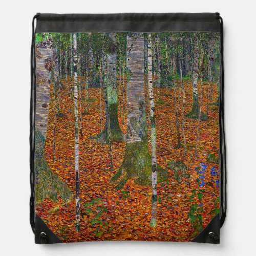 Gustav Klimt _ Birch Wood Drawstring Bag