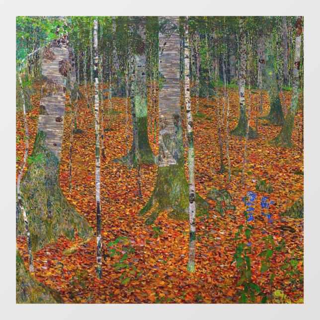Gustav Klimt - Birch Wood Floor Decals (Front)