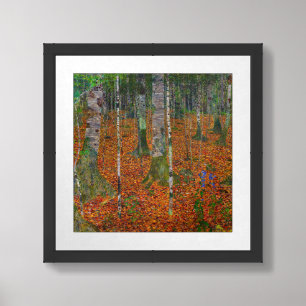 Gustav Klimt - Birch Wood Framed Art