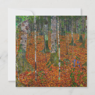 Gustav Klimt - Birch Wood Invitation