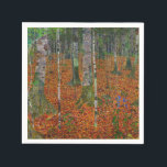Gustav Klimt - Birch Wood Napkins<br><div class="desc">Birch Wood - Gustav Klimt,  Oil on Canvas,  1903</div>
