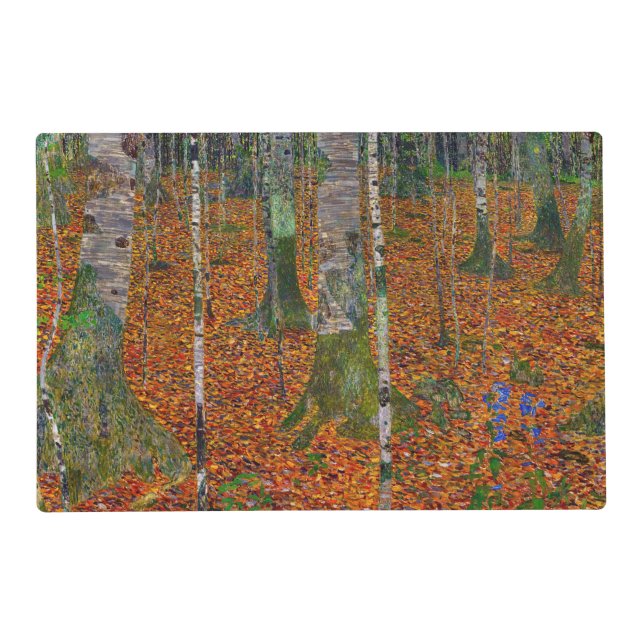 Gustav Klimt - Birch Wood Placemat (Front)