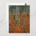 Gustav Klimt - Birch Wood Postcard<br><div class="desc">Birch Wood - Gustav Klimt,  Oil on Canvas,  1903</div>