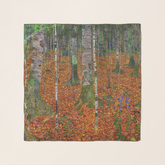 Gustav Klimt - Birch Wood Scarf (Front)