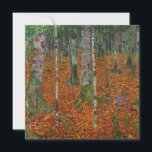 Gustav Klimt - Birch Wood Thank You Card<br><div class="desc">Birch Wood - Gustav Klimt,  Oil on Canvas,  1903</div>