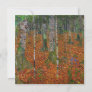 Gustav Klimt - Birch Wood Thank You Card