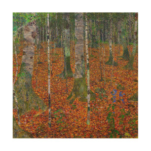 Gustav Klimt - Birch Wood Wall Art