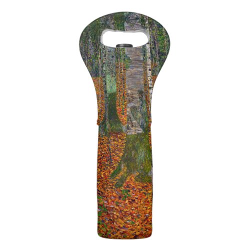 Gustav Klimt _ Birch Wood Wine Bag