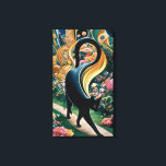 Gustav Klimt Black Cat In a Flower Garden, Cat Art Canvas Print<br><div class="desc">A black cat, fur gleaming in the sunlight, sits regally amidst a field of colorful wildflowers. Curiosity fills the eyes of a black cat perched in a meadow bursting with vibrant blooms. Gustav Klimt (1862-1918) was a prominent Austrian symbolist painter and a leading figure in the Vienna Secession movement. Here's...</div>