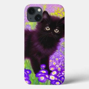 Gustav Klimt Black Kitten iPhone 13 Case